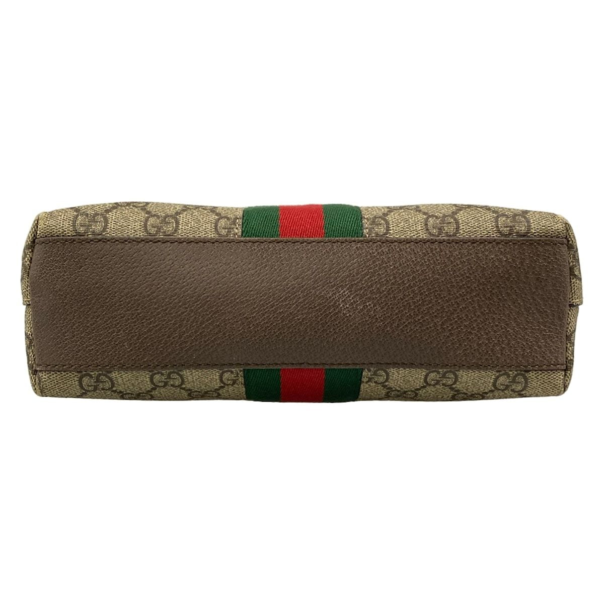 Gucci Shoulder Bag Ophidia Dark Brown Beige Multi Leather — view 5