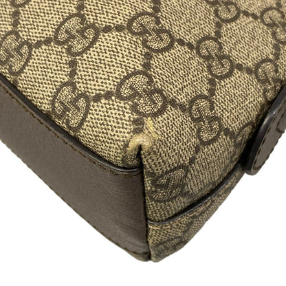 Gucci Shoulder Bag Ophidia Dark Brown Beige Multi Leather — view 6