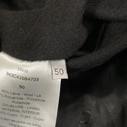 Dior Coat 50 XL Black Wool — view 5