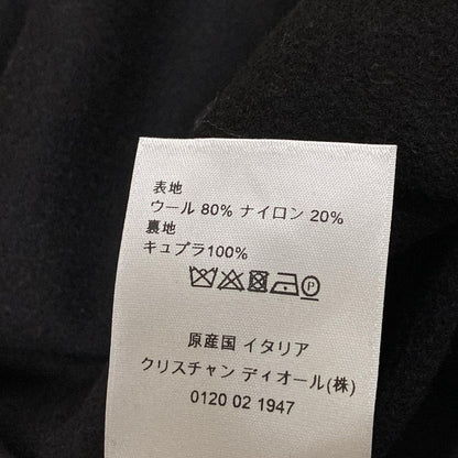 Dior Coat 50 XL Black Wool — view 4