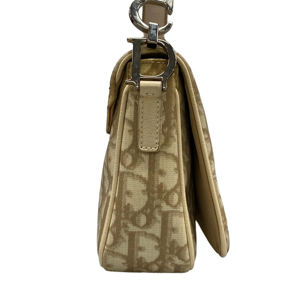 Dior Shoulder Bag Flower Beige Ivory Multi Leather — view 2