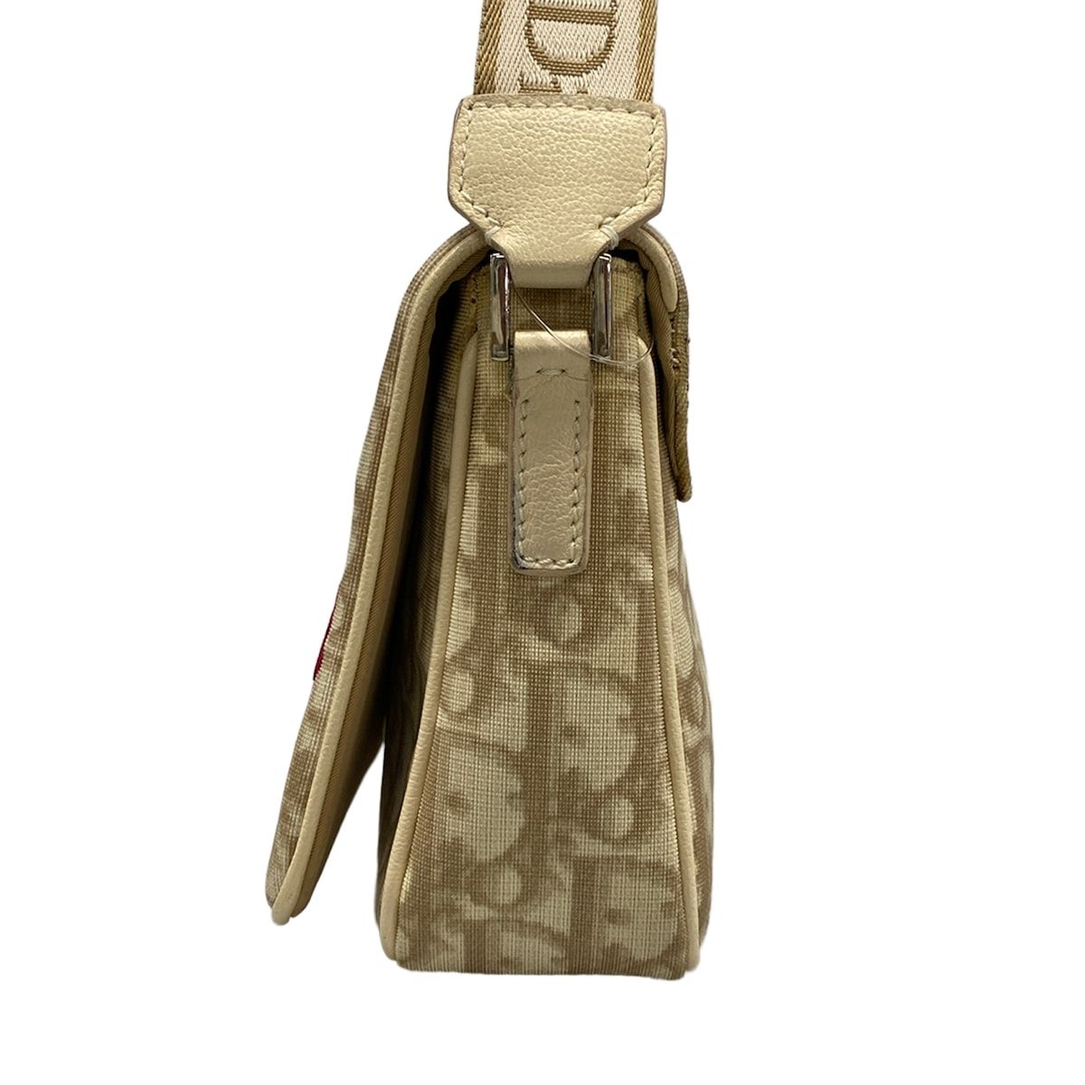 Dior Shoulder Bag Flower Beige Ivory Multi Leather — view 4