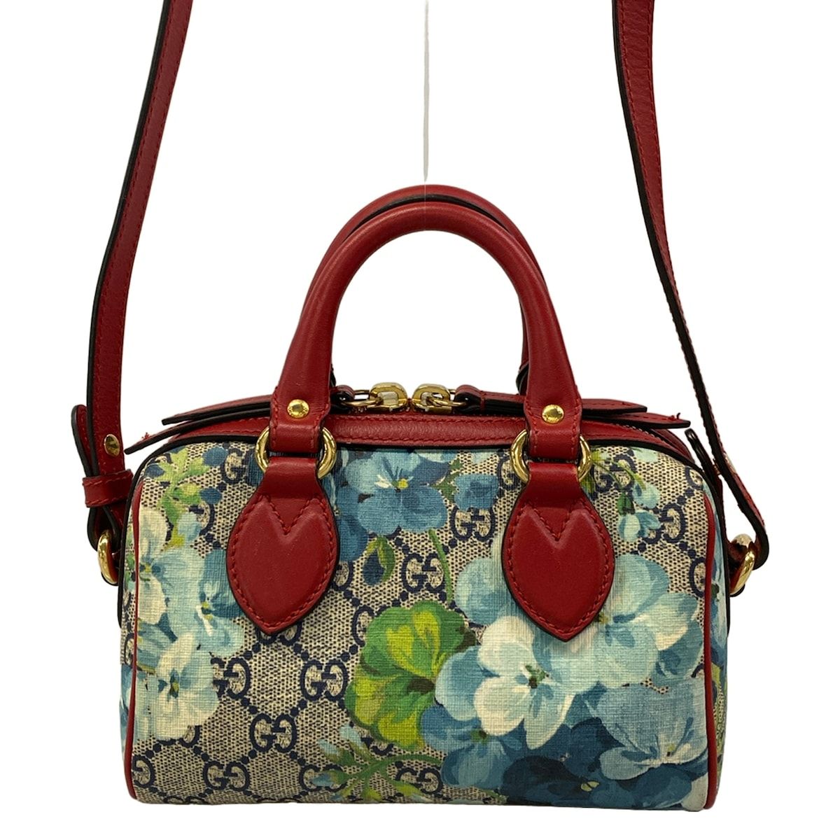 Gucci Handbag GG Blue Mus Ivory Red Multi Leather — view 3