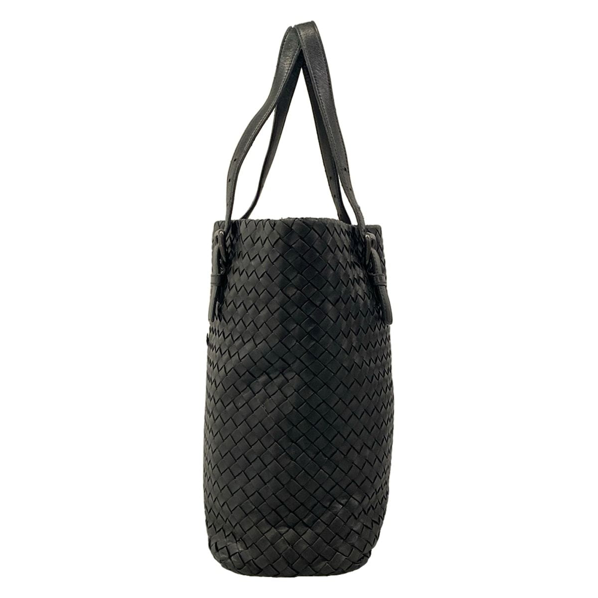 Bottega Veneta Tote Intrecciato Black Leather — view 4
