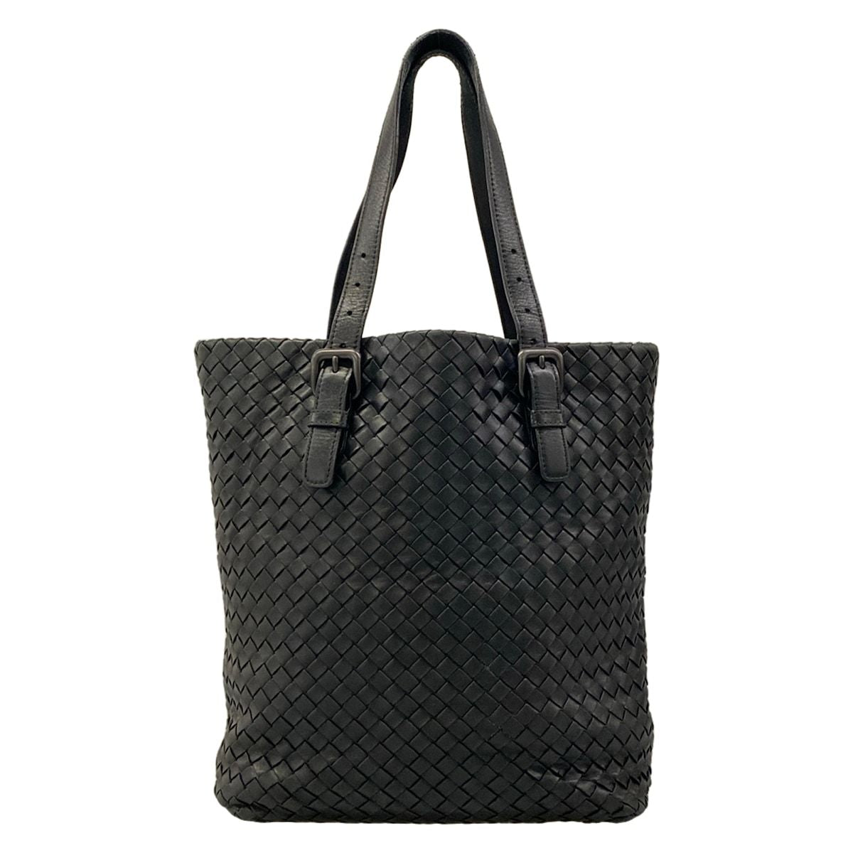 Bottega Veneta Tote Intrecciato Black Leather — view 3