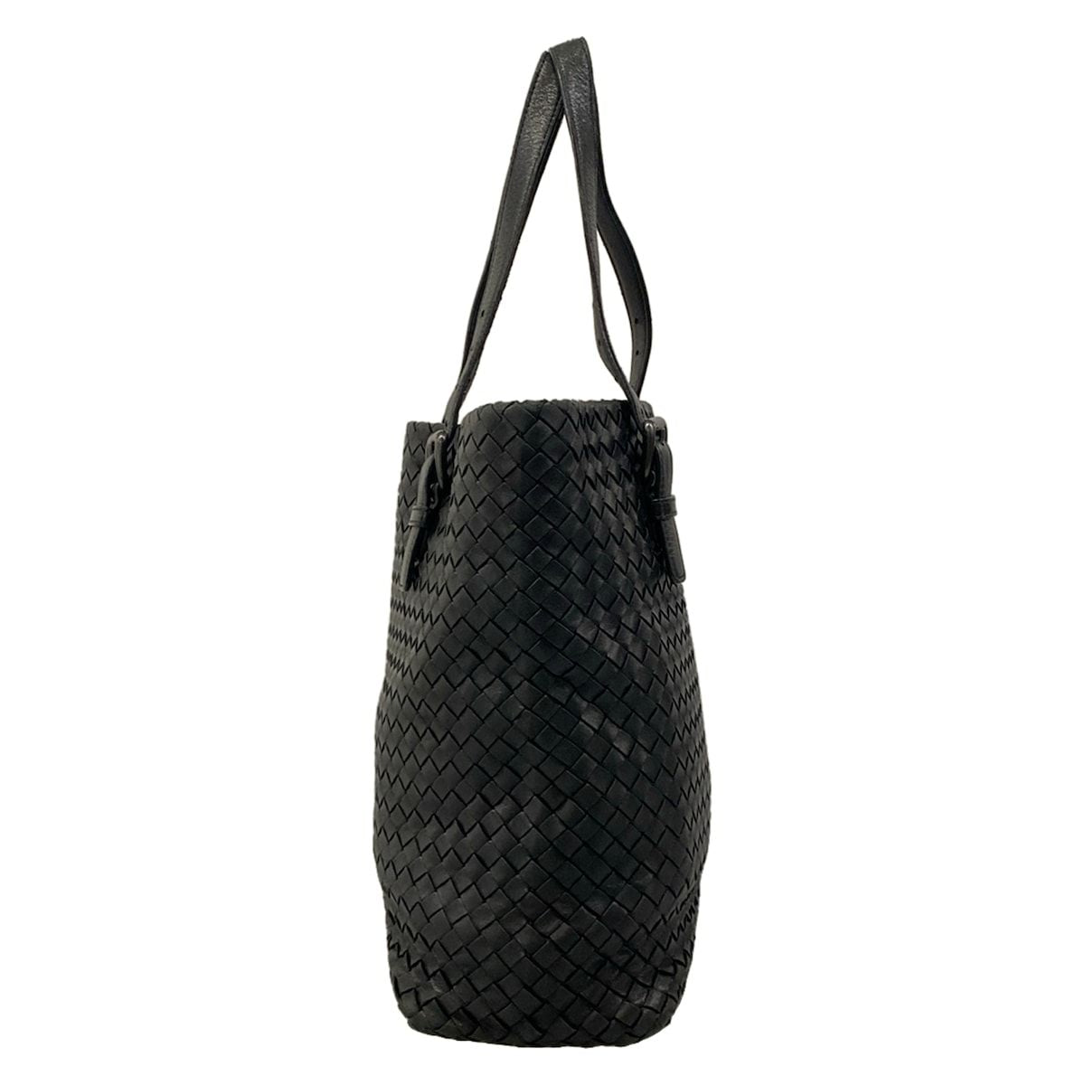 Bottega Veneta Tote Intrecciato Black Leather — view 2