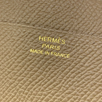 Hermes Trifold Wallet Bearn Combination Etoupe Gold — view 5