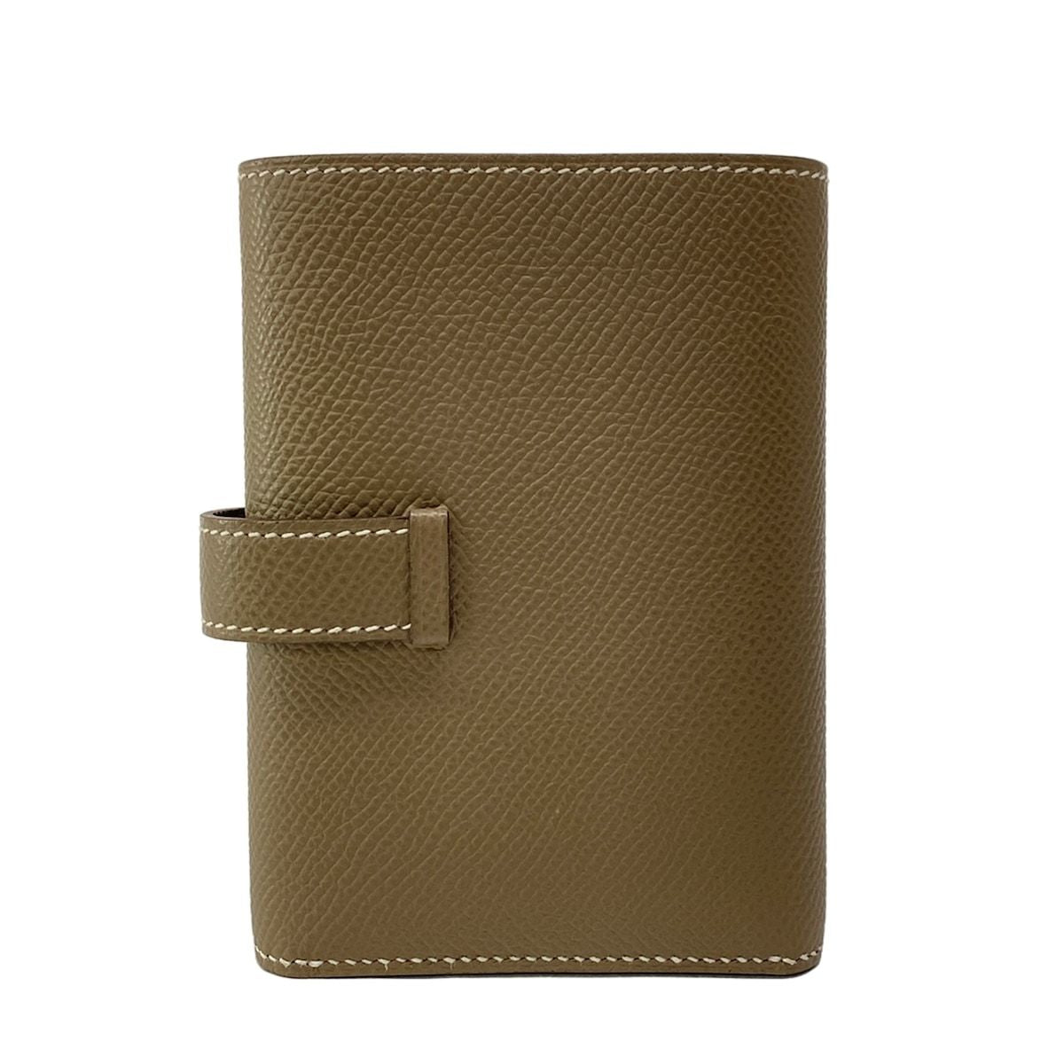 Hermes Trifold Wallet Bearn Combination Etoupe Gold — view 2