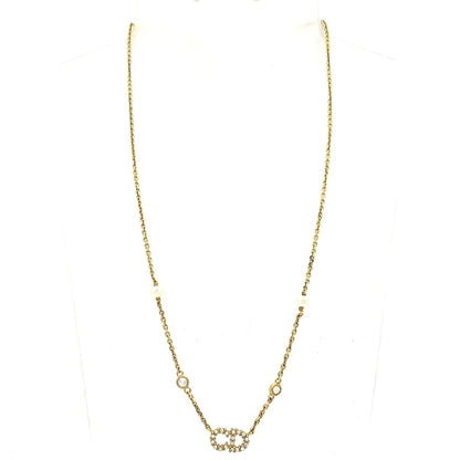 Dior Necklace Clair de Lune Gold CD Logo — view 2