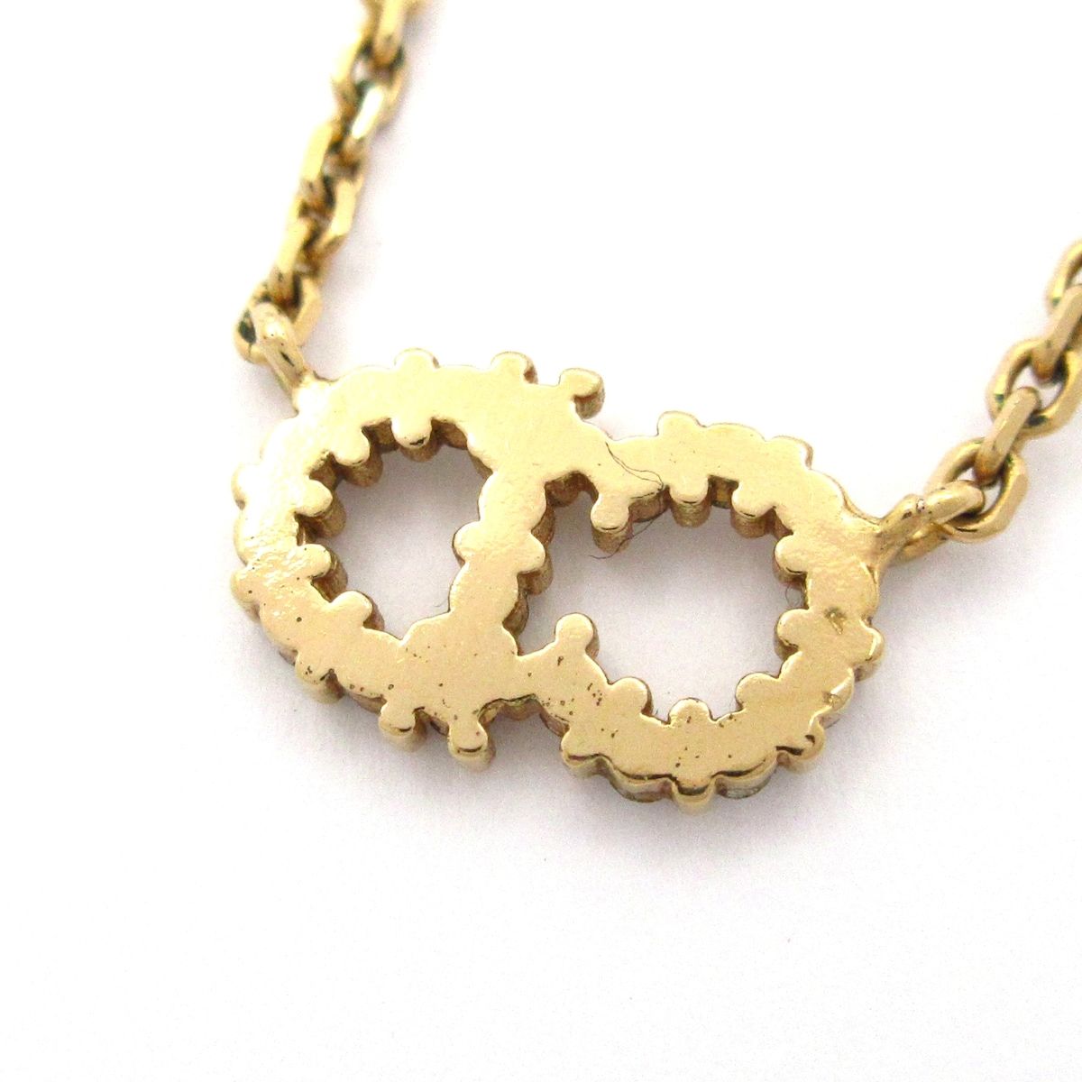 Dior Necklace Clair de Lune Gold CD Logo — view 3