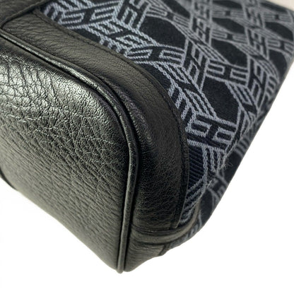 Hermes Tote Garden Party TPM Black Gray Leather — view 6