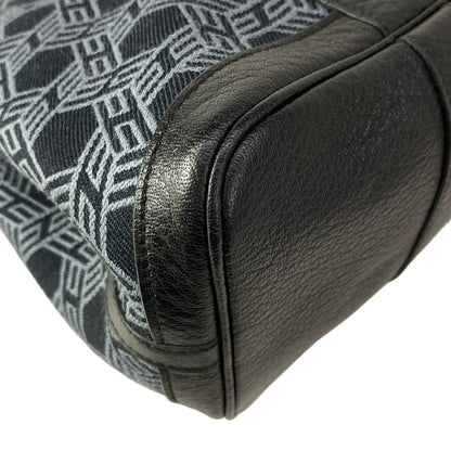 Hermes Tote Garden Party TPM Black Gray Leather — view 7