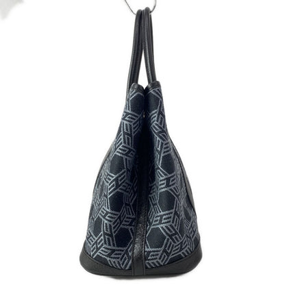 Hermes Tote Garden Party TPM Black Gray Leather — view 2