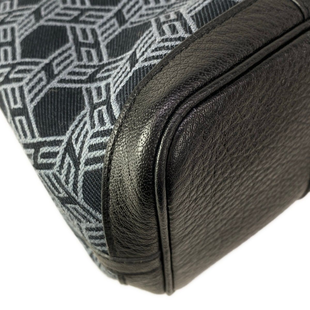 Hermes Tote Garden Party TPM Black Gray Leather — view 9