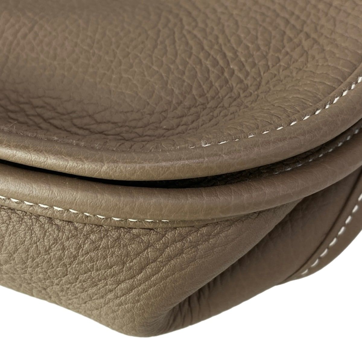 Hermes Shoulder Bag Evelyne 3 III GM Etoupe Silver — view 8