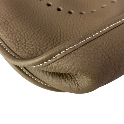 Hermes Shoulder Bag Evelyne 3 III GM Etoupe Silver — view 7