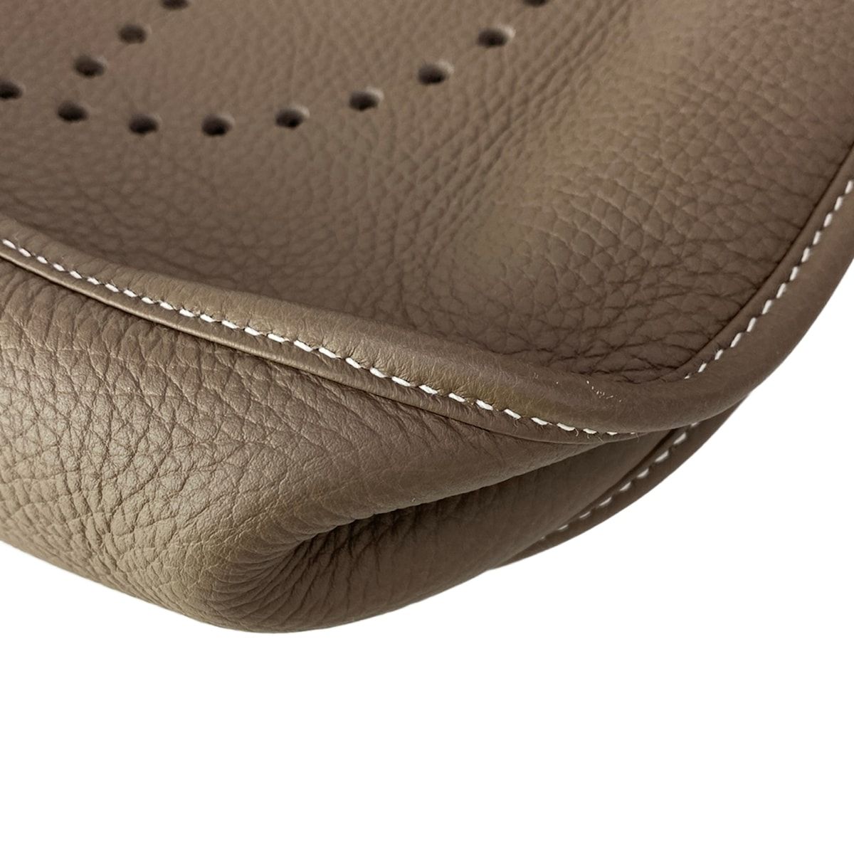 Hermes Shoulder Bag Evelyne 3 III GM Etoupe Silver — view 6