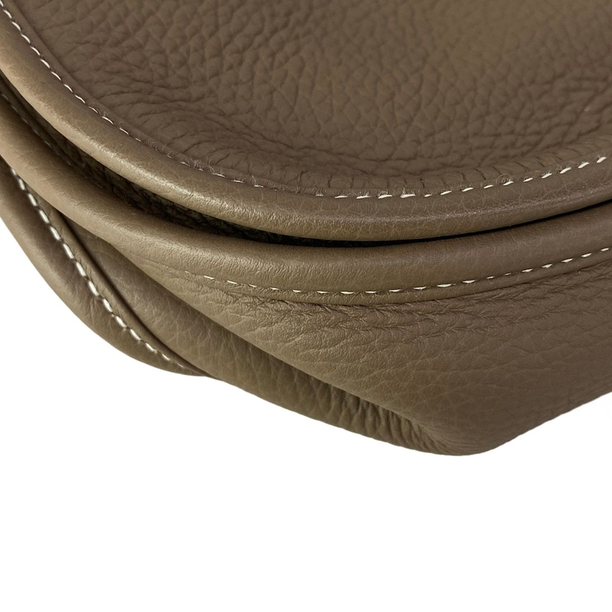 Hermes Shoulder Bag Evelyne 3 III GM Etoupe Silver — view 9
