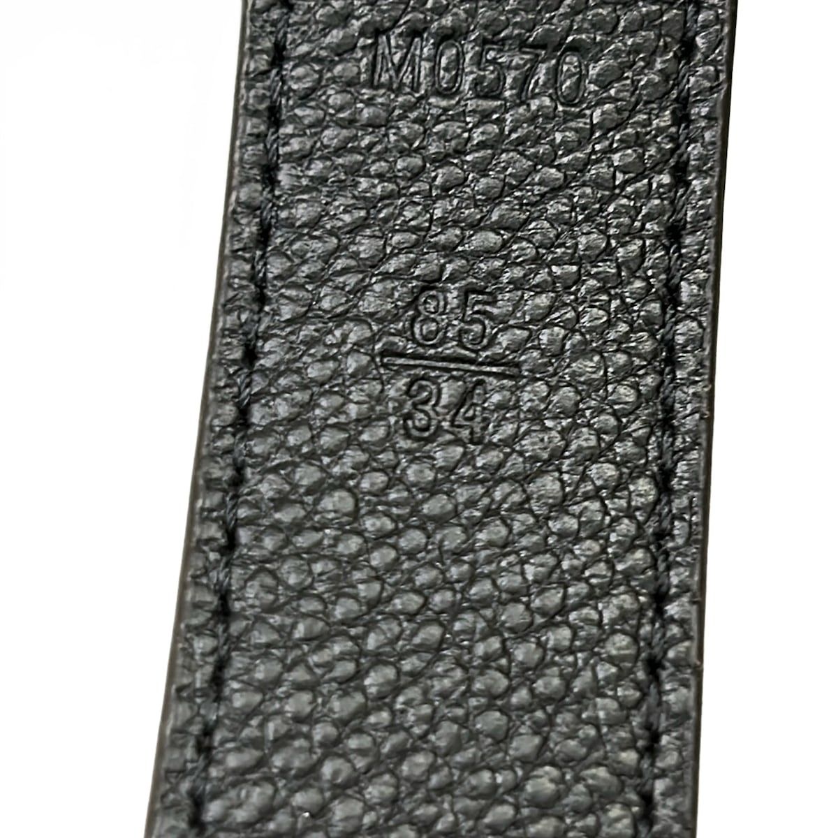 Louis Vuitton Belt 85 34 Initial 25 mm LV Logo Buckle Reversible — view 6