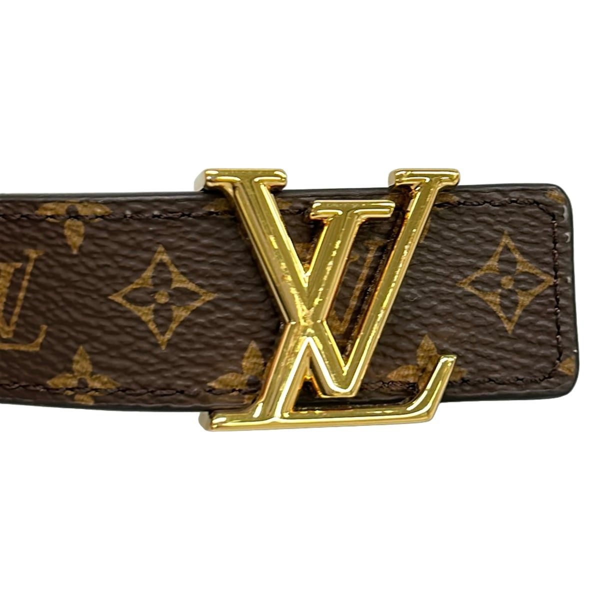 Louis Vuitton Belt 85 34 Initial 25 mm LV Logo Buckle Reversible — view 4