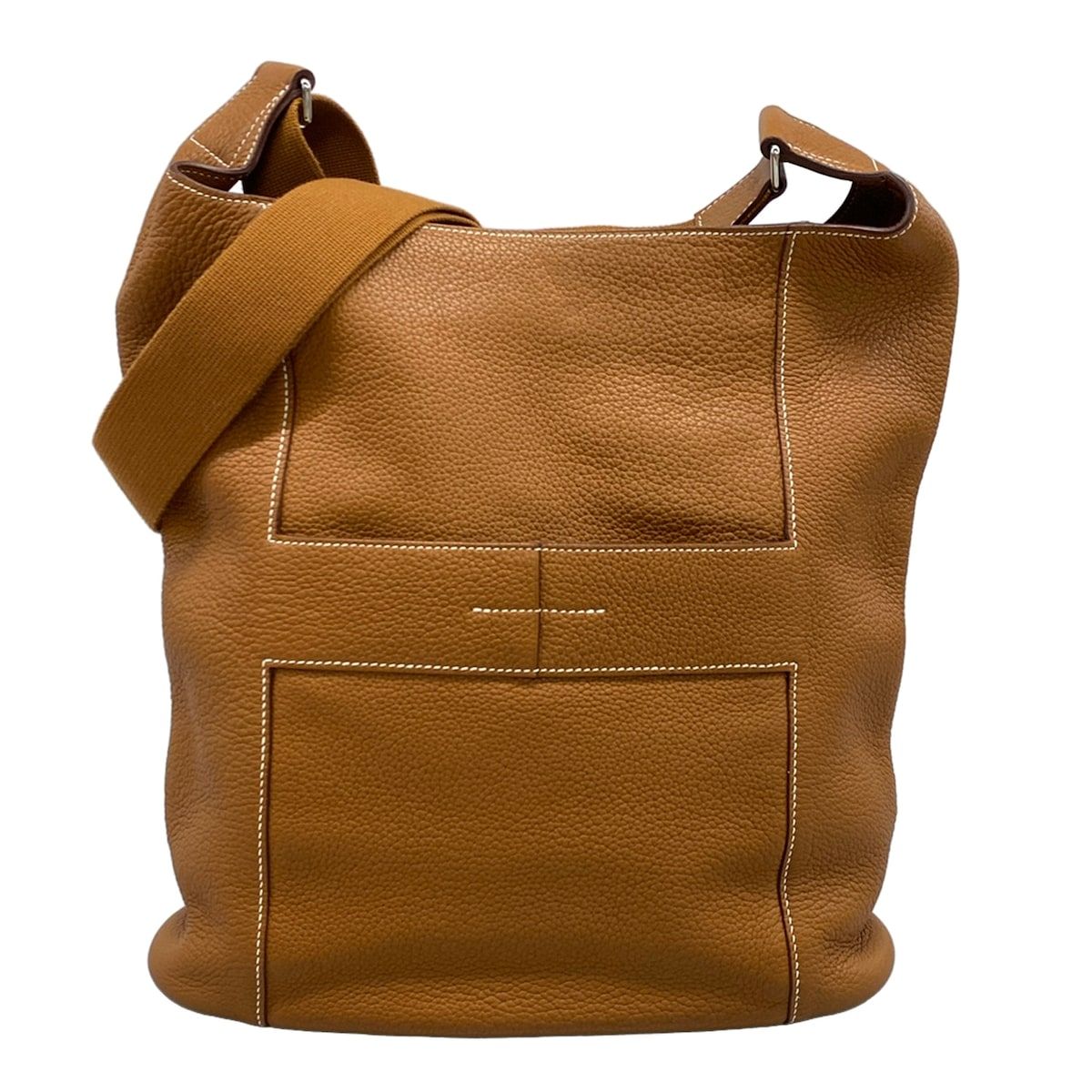Hermes Shoulder Bag News GM Gold Silver