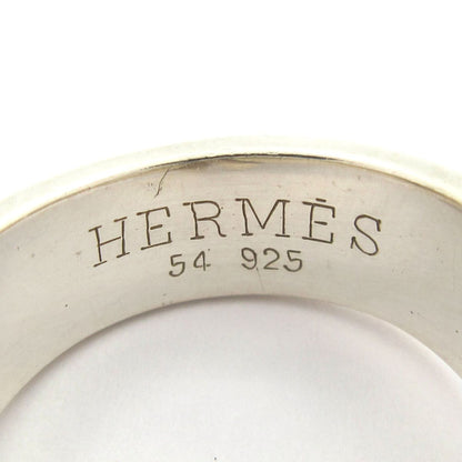 Hermes Ring 54 Russet Silver Ribbon — view 5