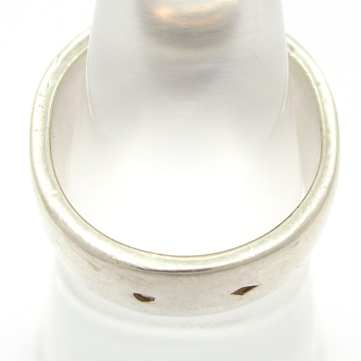 Hermes Ring 54 Russet Silver Ribbon — view 3