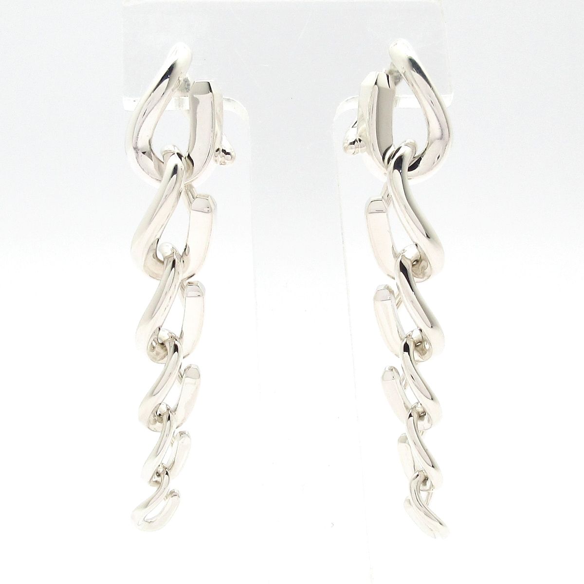 Tiffany & Co Earrings 22 Forge Drop Link Silver