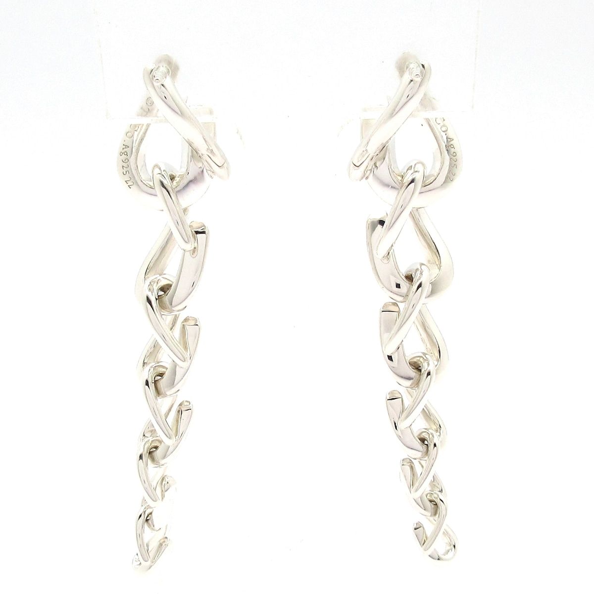 Tiffany & Co Earrings 22 Forge Drop Link Silver — view 3