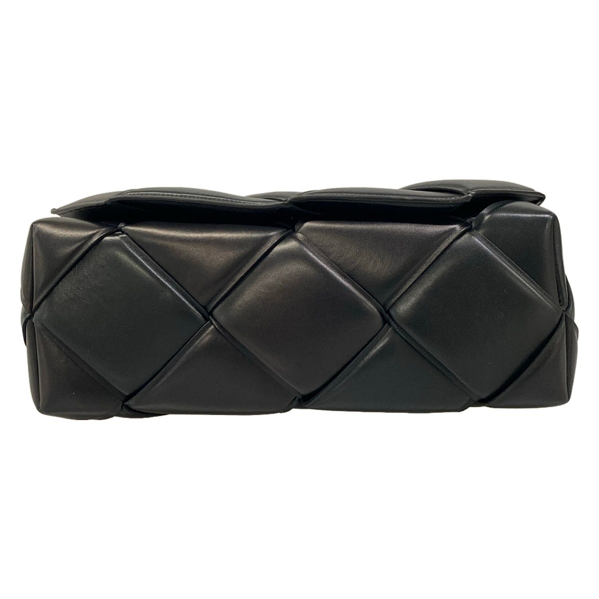Bottega Veneta Shoulder Bag Maxi Intrecciato Top Handle Black 2-Way Leather — view 5
