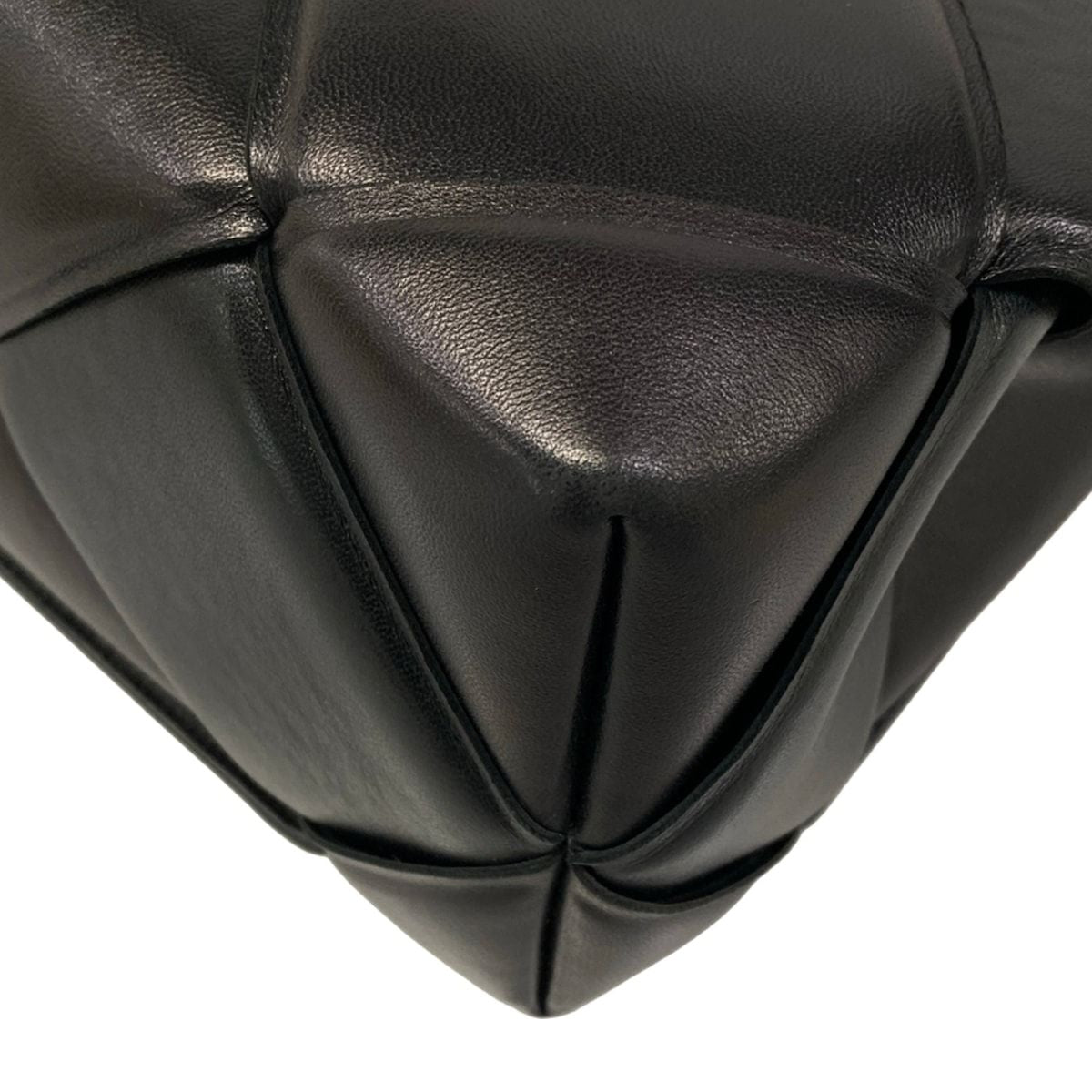 Bottega Veneta Shoulder Bag Maxi Intrecciato Top Handle Black 2-Way Leather — view 6