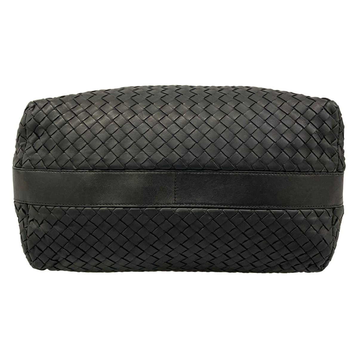 Bottega Veneta Shoulder Bag Intrecciato Black Leather — view 5