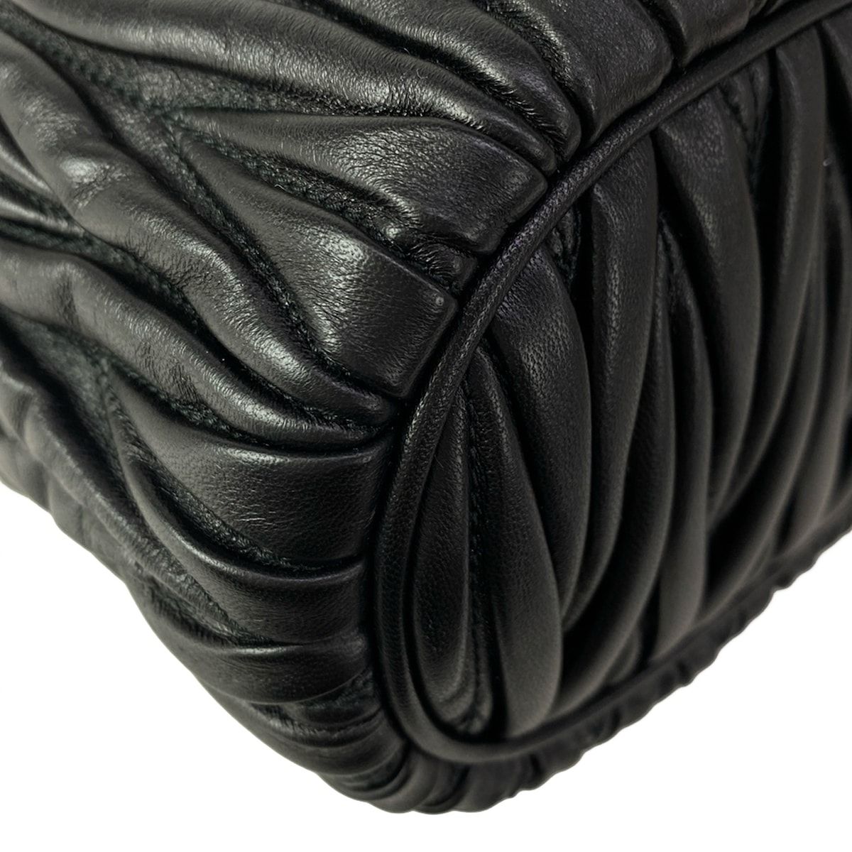 Miu Miu Matelasse Black Mini Bag Leather — view 7