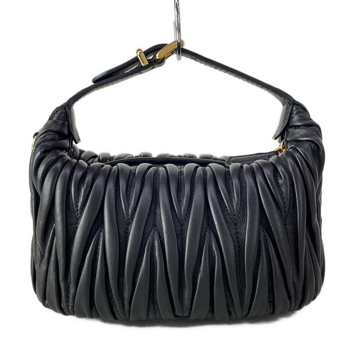Miu Miu Matelasse Black Mini Bag Leather — view 3