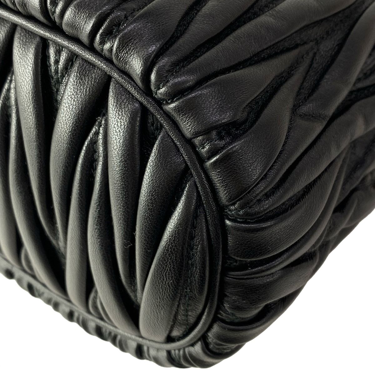 Miu Miu Matelasse Black Mini Bag Leather — view 6