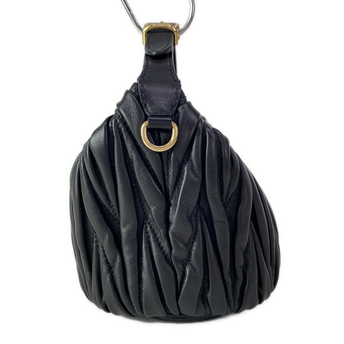 Miu Miu Matelasse Black Mini Bag Leather — view 4