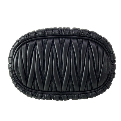 Miu Miu Matelasse Black Mini Bag Leather — view 5