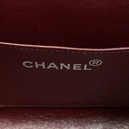 Chanel Vanity Bag Quilted Black Silver Lambskin — view 9