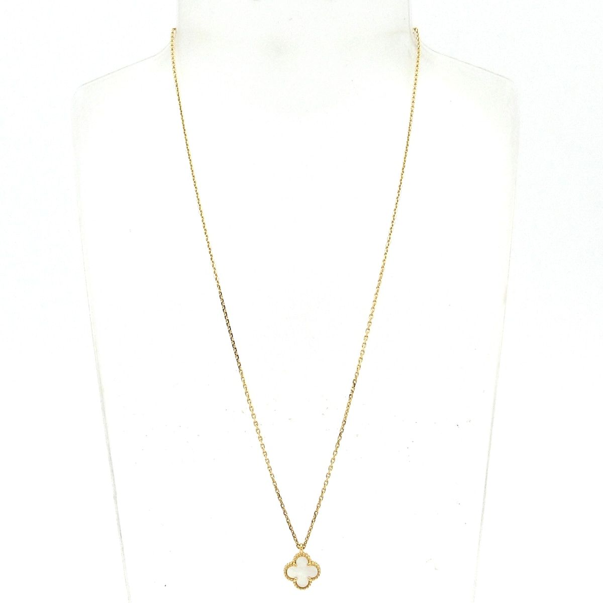 Van Cleef & Arpels Necklace Sweet Alhambra 18k Yellow Gold Mother of Pearl — view 2