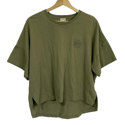 Loewe Short Sleeve T-Shirt S Anagram Khaki