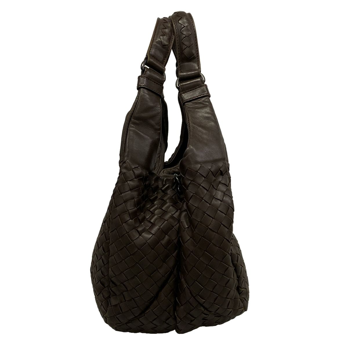 Bottega Veneta Tote Midi Amcampana Dark Brown Leather — view 2