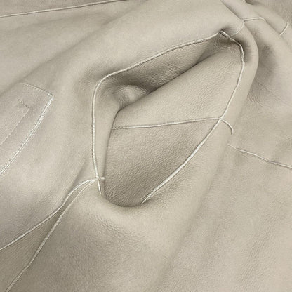 Loewe Jacket 38 M Ivory Beige Long Sleeve Shearling Winter Leather — view 8
