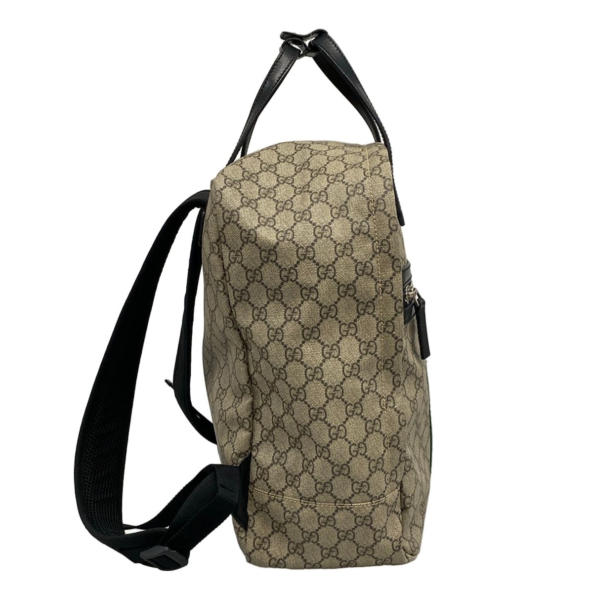 Gucci Backpack Soft GG Supreme Gray Beige Dark Multi Leather — view 2