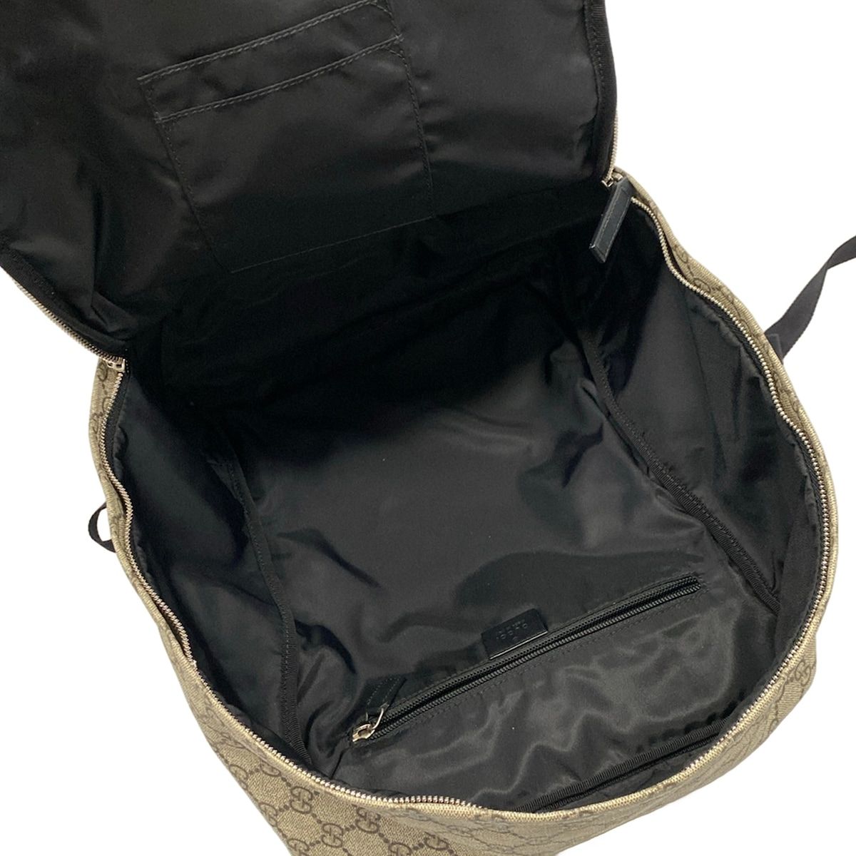 Gucci Backpack Soft GG Supreme Gray Beige Dark Multi Leather — view 7