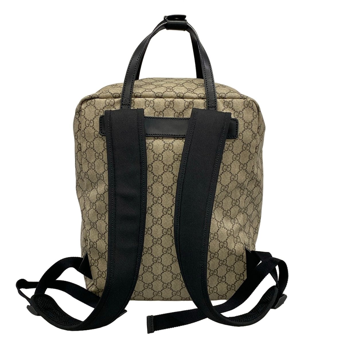 Gucci Backpack Soft GG Supreme Gray Beige Dark Multi Leather — view 3