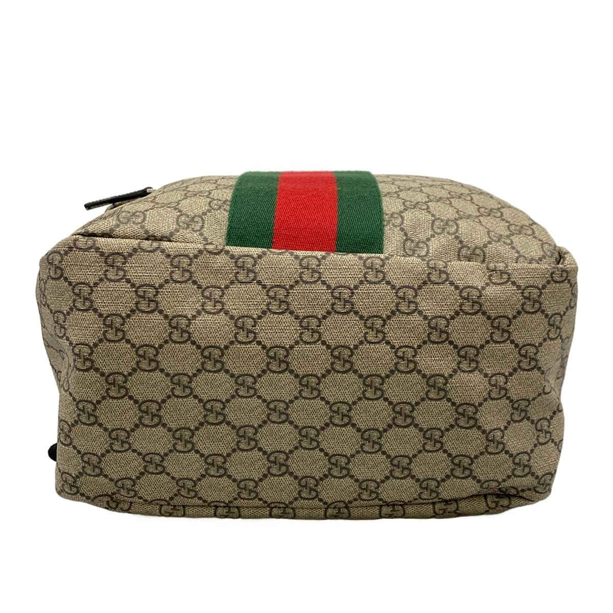 Gucci Backpack Soft GG Supreme Gray Beige Dark Multi Leather — view 5