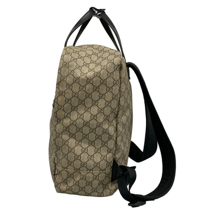 Gucci Backpack Soft GG Supreme Gray Beige Dark Multi Leather — view 4