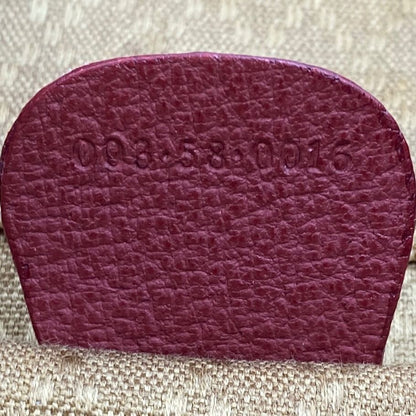 Gucci Backpack Suede Red Travel Business Bamboo — view 5