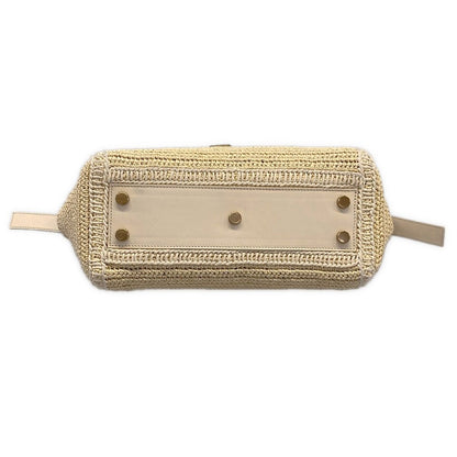 Saint Laurent Paris Handbag Baby Downtown Cabas Ivory Basket Bag Leather — view 5
