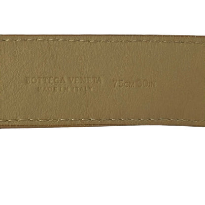 Bottega Veneta Belt 75 cm Beige Intrecciato Leather — view 4